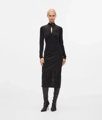 Robe en velours scintillant
