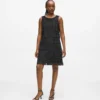 Robe à franges en simili cuir Robe à franges en simili cuir