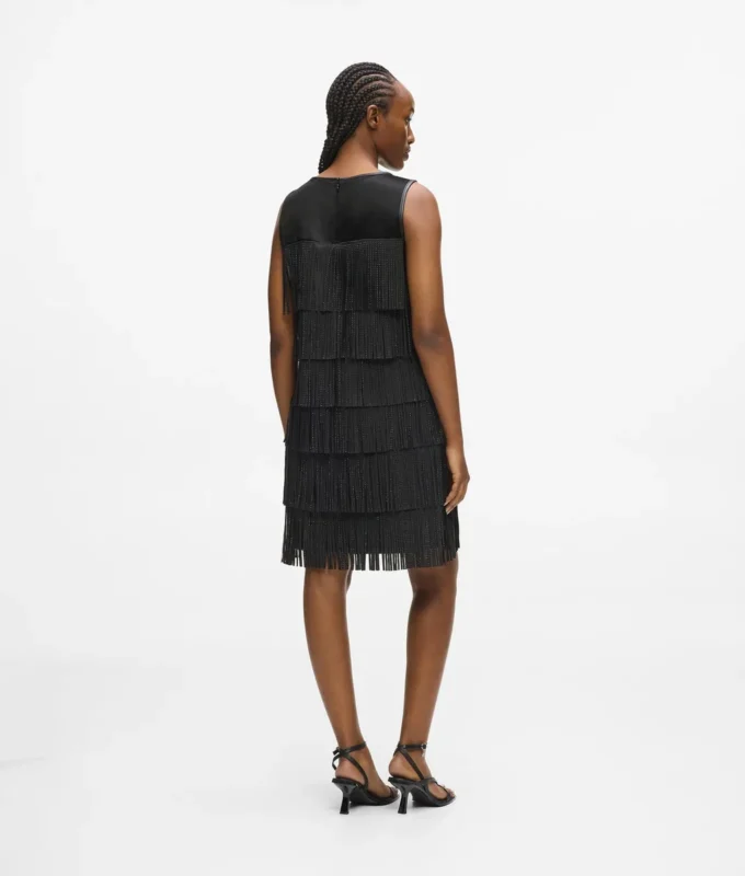 Robe à franges en simili cuir Robe à franges en simili cuir