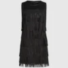 Robe à franges en simili cuir Robe à franges en simili cuir