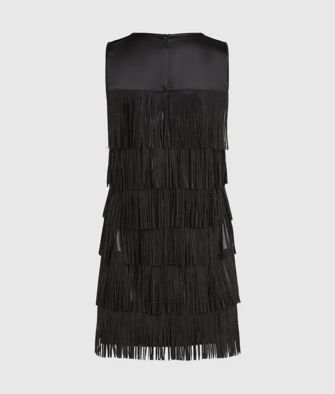 Robe à franges en simili cuir Robe à franges en simili cuir