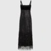 Robe à franges et paillettes