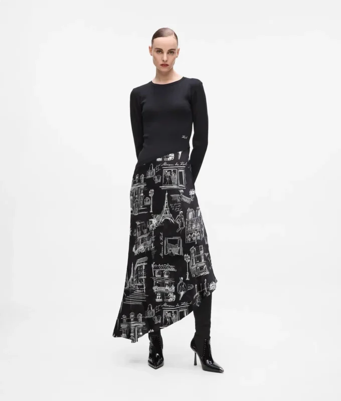 Robe midi Paris Sketch Robe midi Paris Sketch