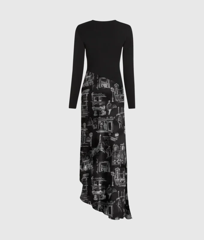 Robe midi Paris Sketch Robe midi Paris Sketch