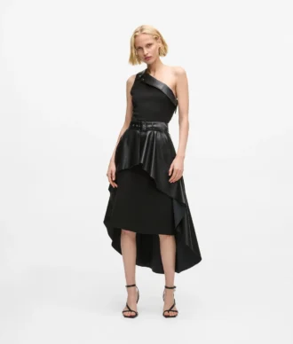 Robe motarde asymétrique