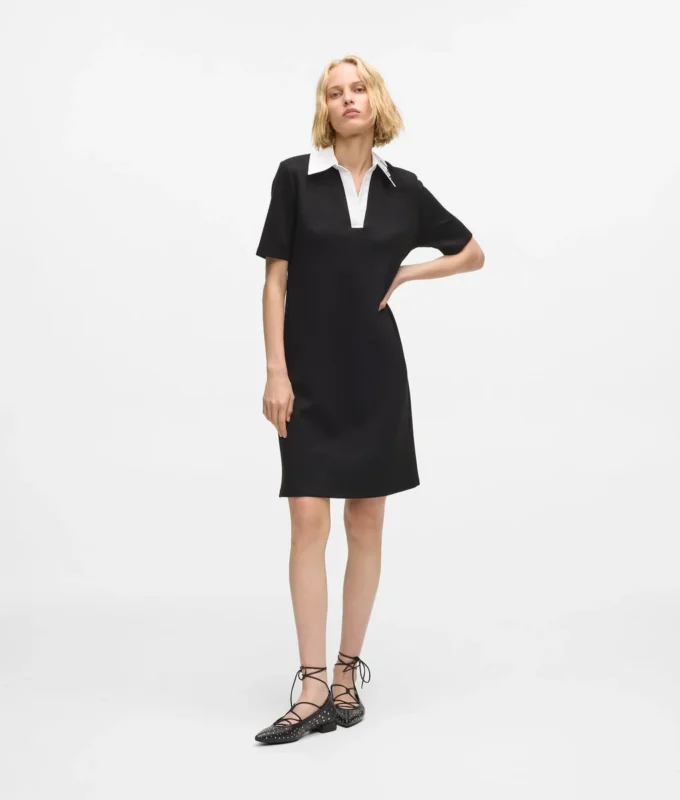 Robe polo à col signature Robe polo à col signature