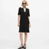 Robe polo à col signature Robe polo à col signature