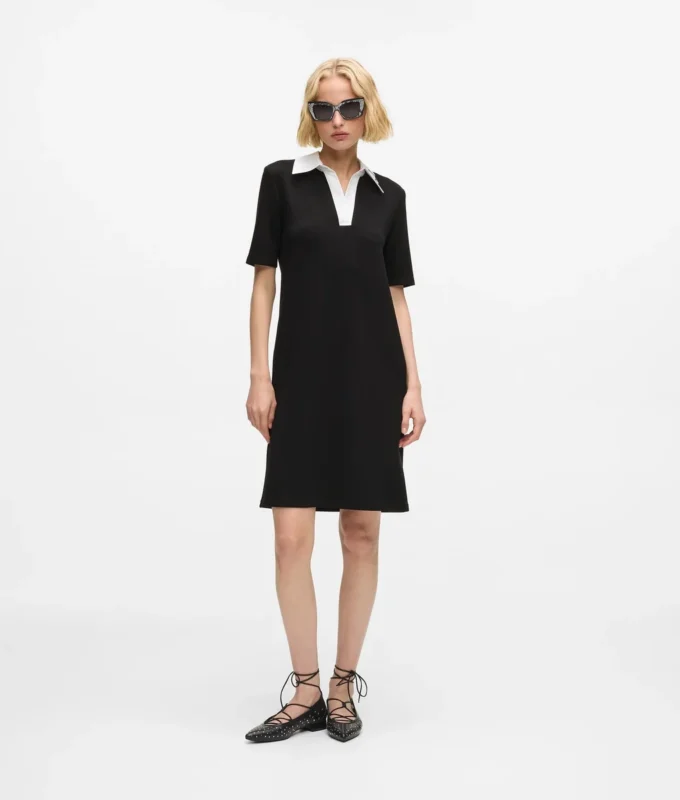 Robe polo à col signature Robe polo à col signature