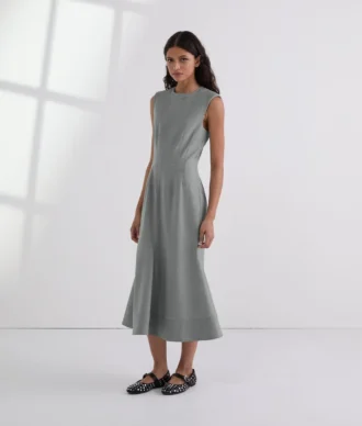ROBE SUR MESURE EN MÉLANGE DE LAINE