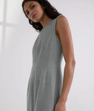 ROBE SUR MESURE EN MÉLANGE DE LAINE