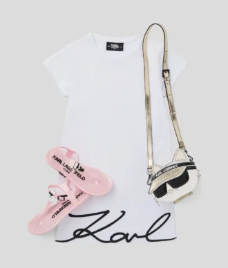 ROBE T-SHIRT SIGNATURE POUR FILLES