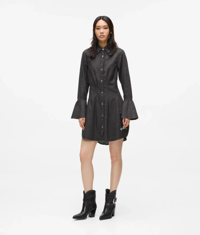 Robe évasée en denim Robe évasée en denim