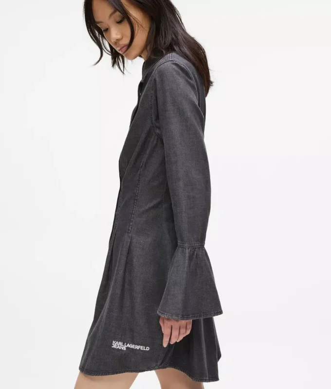 Robe évasée en denim Robe évasée en denim