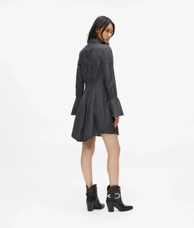 Robe évasée en denim Robe évasée en denim