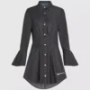 Robe évasée en denim Robe évasée en denim