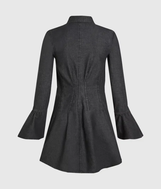 Robe évasée en denim Robe évasée en denim