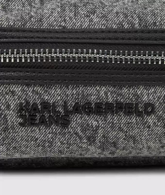 Sac banane en denim délavé
