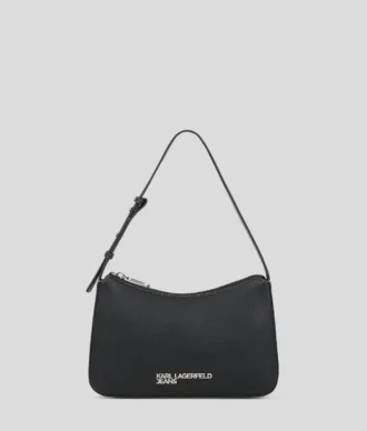 SAC À BANDOULIÈRE AVEC LOGO MÉTALLIQUE