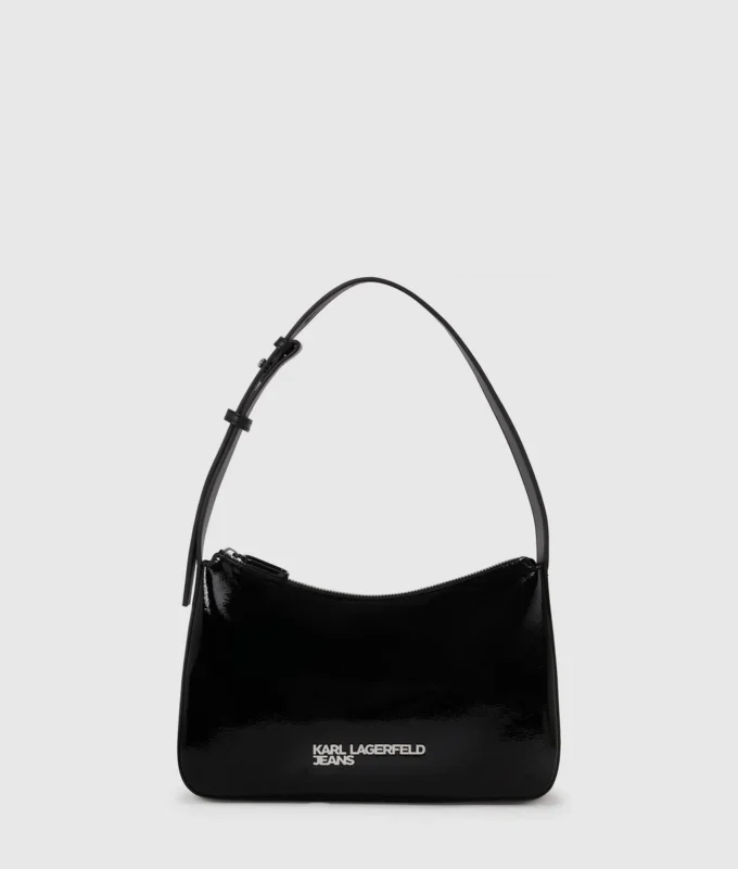 Sac à bandoulière brillant avec logo Sac à bandoulière brillant avec logo