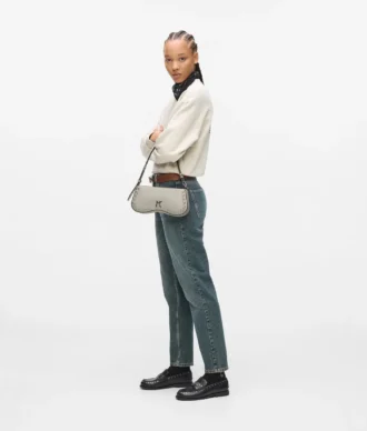 Sac à bandoulière clouté pour lunettes de soleil