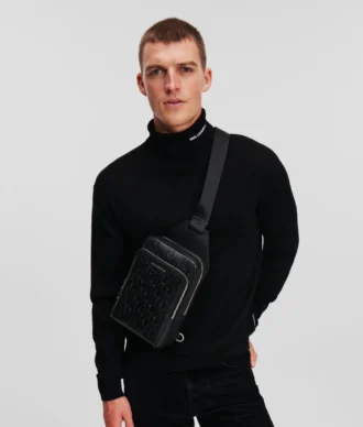 SAC À BANDOULIÈRE EN CUIR K/LOOM
