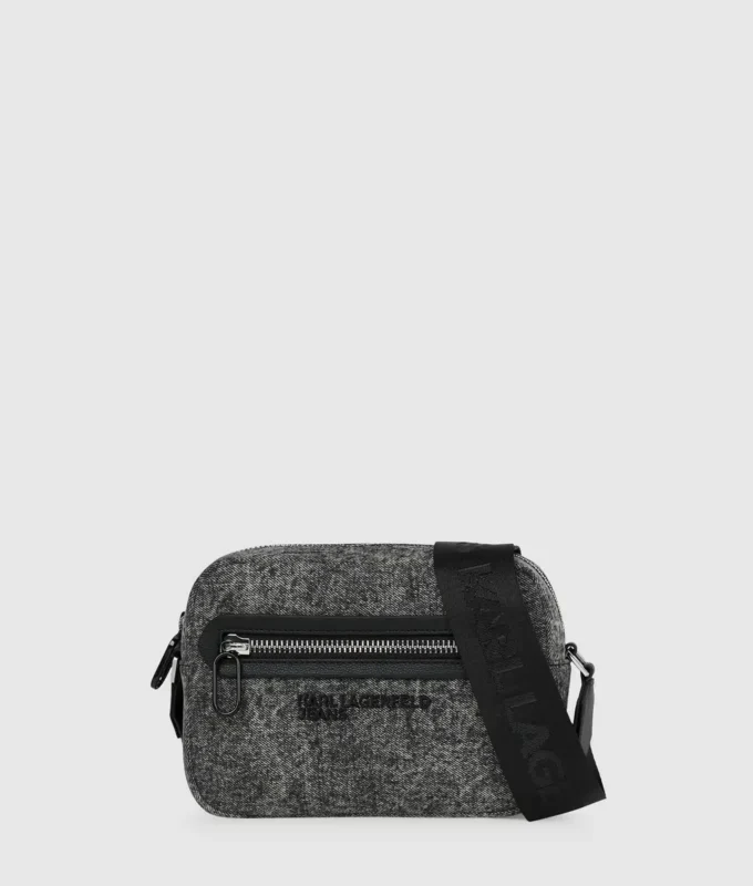 Sac à bandoulière en denim délavé Sac à bandoulière en denim délavé