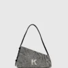 Sac à bandoulière en denim géométrique Sac à bandoulière en denim géométrique