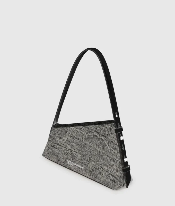 Sac à bandoulière en denim géométrique Sac à bandoulière en denim géométrique