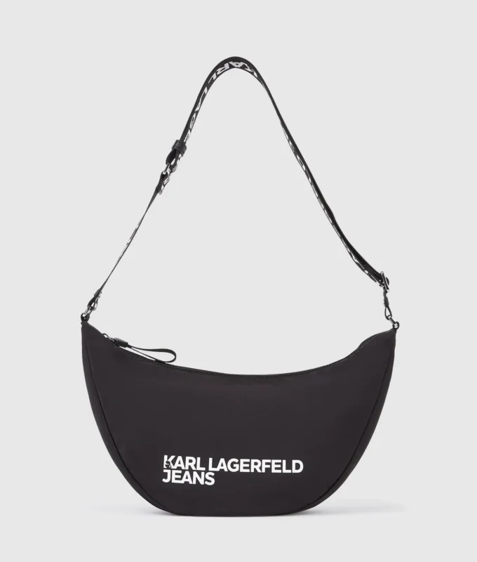 Sac bandoulière en nylon avec logo