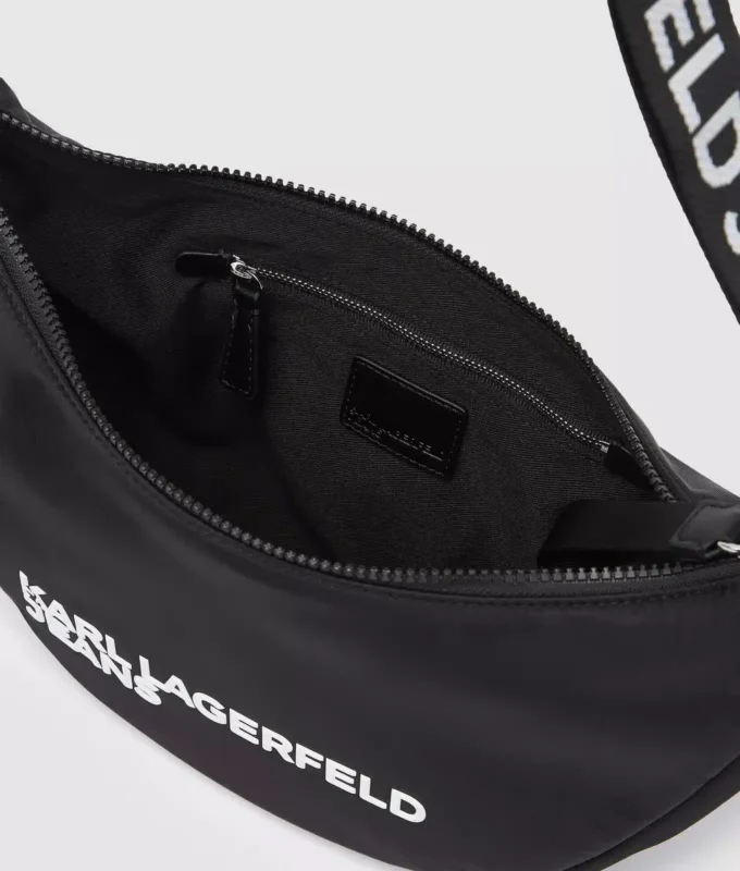 Sac bandoulière en nylon avec logo