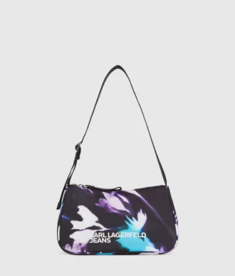 SAC À BANDOULIÈRE EN NYLON À MOTIF FLORAL SAC À BANDOULIÈRE EN NYLON À MOTIF FLORAL