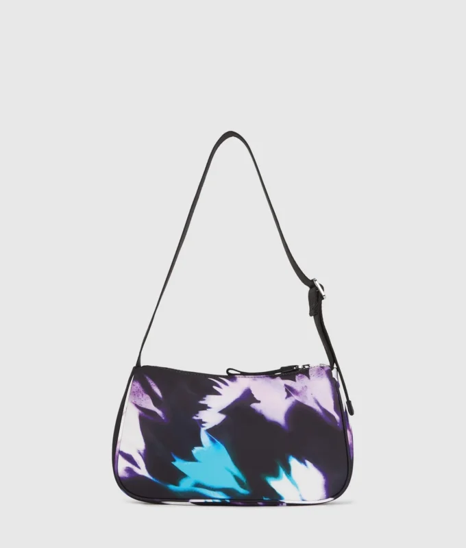 SAC À BANDOULIÈRE EN NYLON À MOTIF FLORAL SAC À BANDOULIÈRE EN NYLON À MOTIF FLORAL