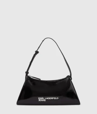 Sac à bandoulière géométrique brillant avec logo Sac à bandoulière géométrique brillant avec logo