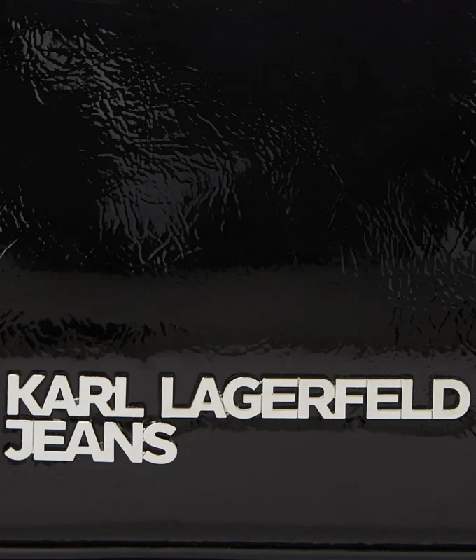 Sac à bandoulière géométrique brillant avec logo Sac à bandoulière géométrique brillant avec logo