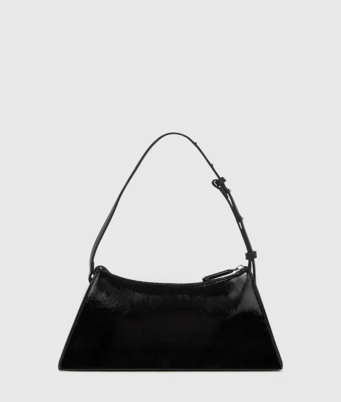 Sac à bandoulière géométrique brillant avec logo Sac à bandoulière géométrique brillant avec logo