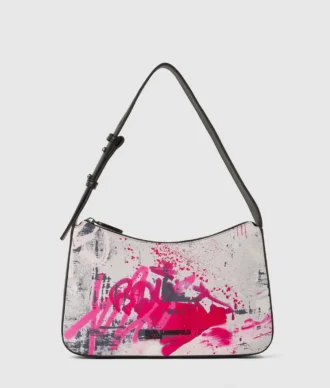 Sac à bandoulière imprimé graffiti