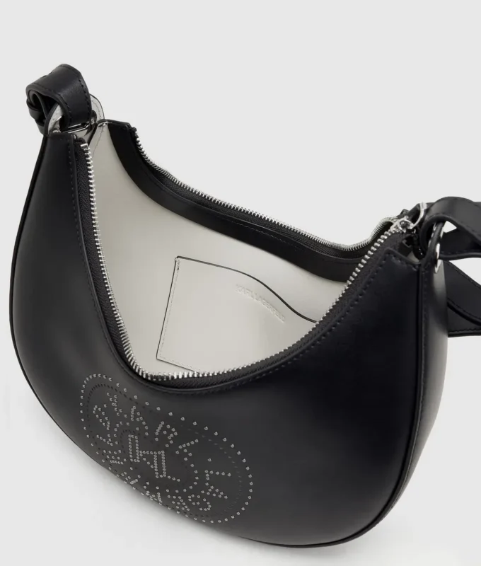 Sac à bandoulière K/Circle clouté en forme de lune Sac à bandoulière K/Circle clouté en forme de lune