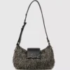 Sac à bandoulière K/Signature avec perles en forme de lune Sac à bandoulière K/Signature avec perles en forme de lune
