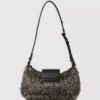 Sac à bandoulière K/Signature avec perles en forme de lune Sac à bandoulière K/Signature avec perles en forme de lune