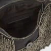 Sac à bandoulière K/Signature avec perles en forme de lune Sac à bandoulière K/Signature avec perles en forme de lune