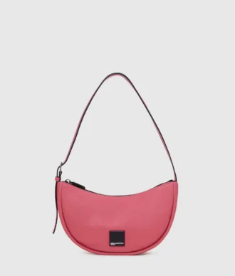 SAC À BANDOULIÈRE MOITIÉ-LUNE SOUPLE KLJ BOX LOGO