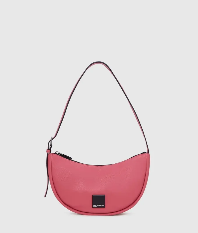 SAC À BANDOULIÈRE MOITIÉ-LUNE SOUPLE KLJ BOX LOGO