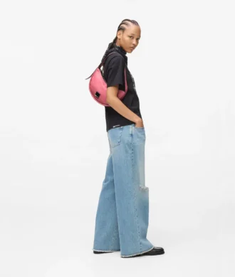 SAC À BANDOULIÈRE MOITIÉ-LUNE SOUPLE KLJ BOX LOGO