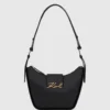 Sac à bandoulière moyen à fermeture éclair K/Signature