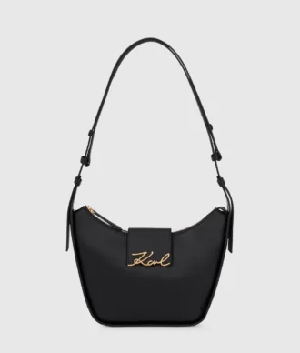 Sac à bandoulière moyen à fermeture éclair K/Signature