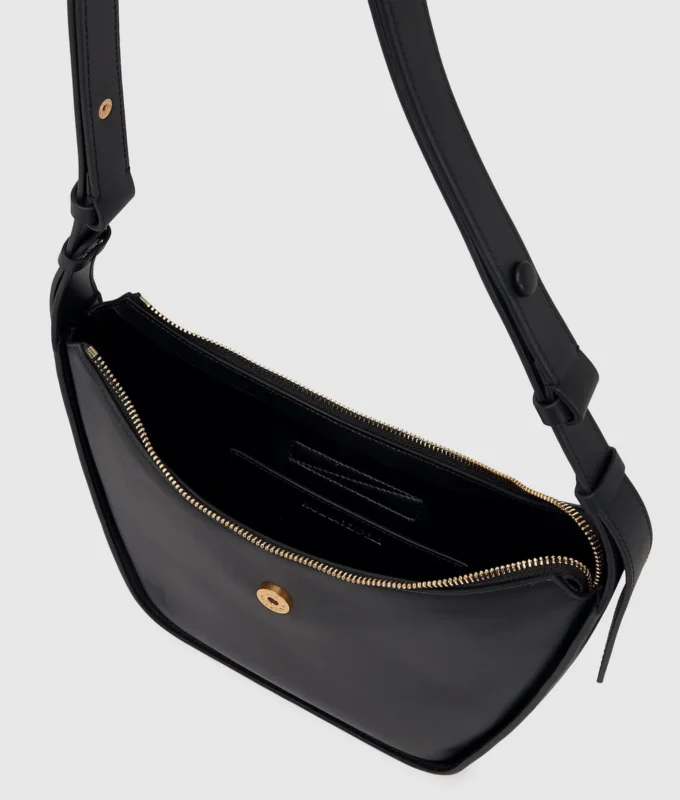 Sac à bandoulière moyen à fermeture éclair K/Signature