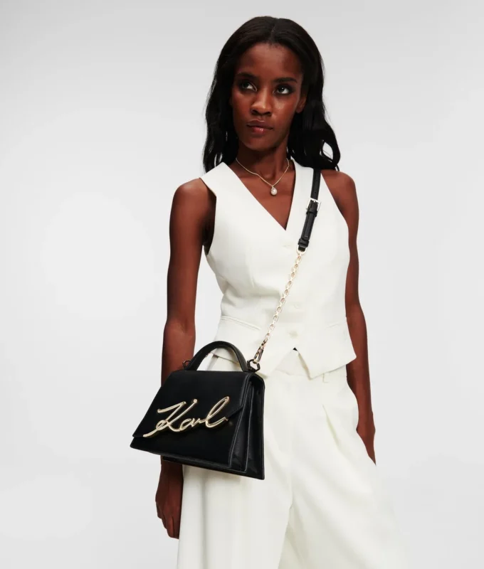SAC À BANDOULIÈRE MOYEN K/SIGNATURE