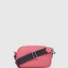 Sac à bandoulière pour appareil photo avec logo en forme de boîte