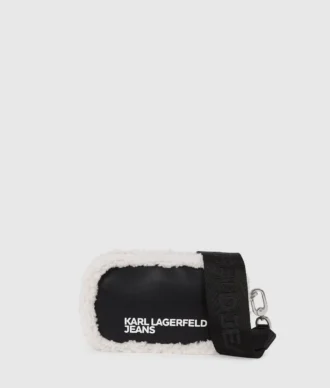 Sac à bandoulière pour appareil photo en peau lainée Sac à bandoulière pour appareil photo en peau lainée