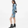Sac à bandoulière pour appareil photo en peau lainée